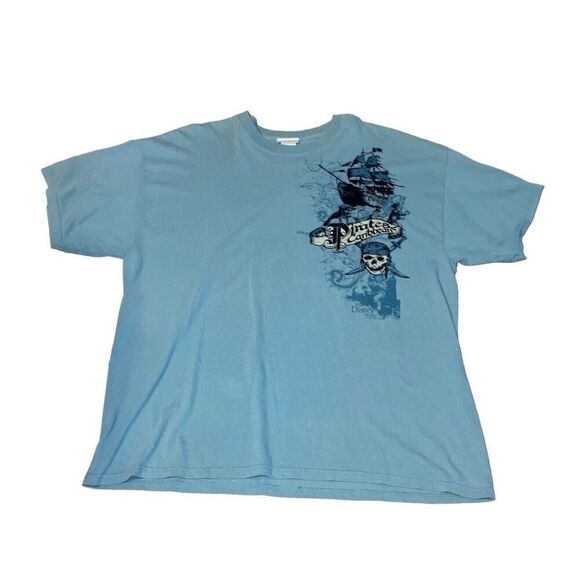 Y2K Walt Disney World 2X Pirates of the Caribbean Short Sleeve Graphic T Shirt - Picture 1 of 4